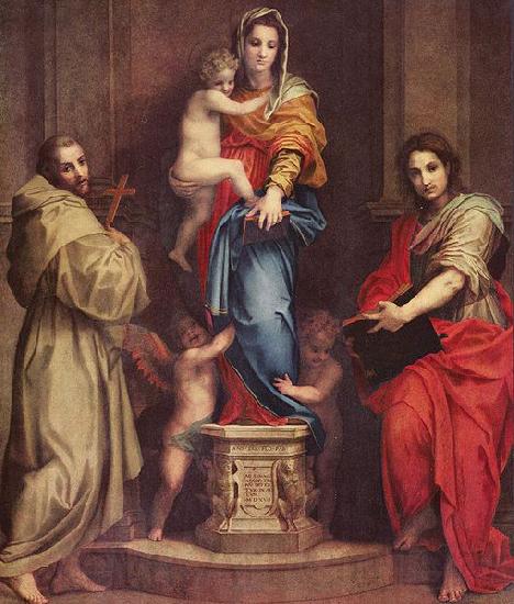 Andrea del Sarto Harpyienmadonna Germany oil painting art